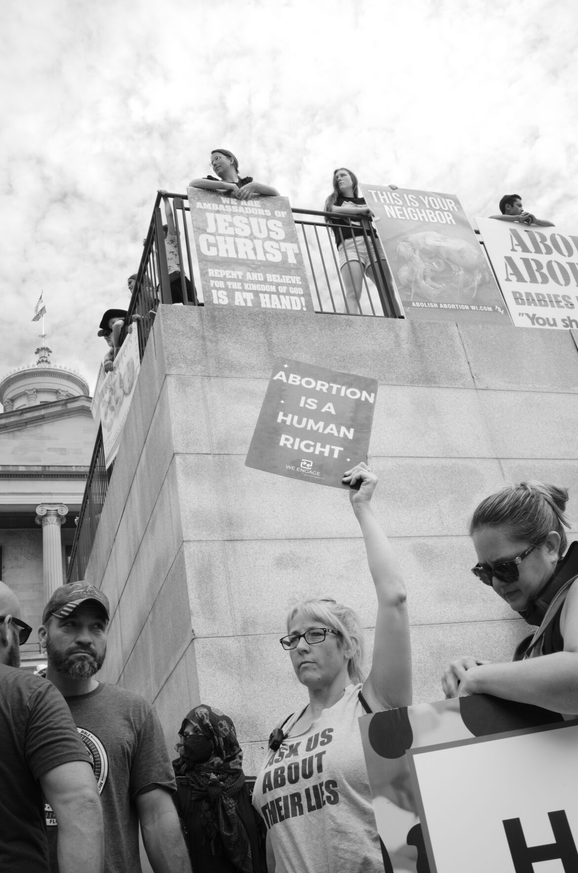 Fundamentalist group Operation Save America's rally at the state Capitol, July 30, 2022